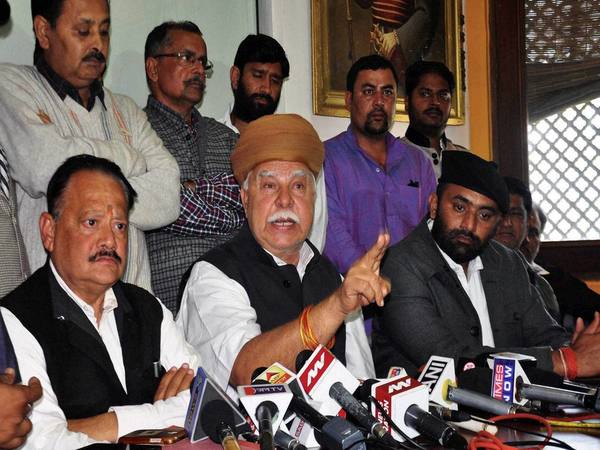 Karni Sena leader Lokendra Singh Kalvi's press conference