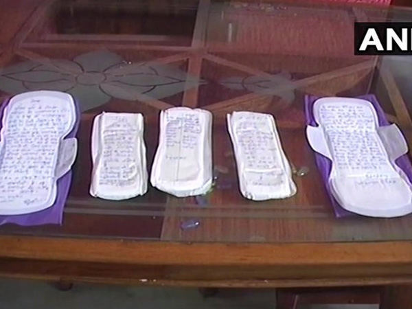 GST effect: Women write their 'Mann ki Baat' on sanitary napkins GST effect: Women write their 'Mann ki Baat' on sanitary napkins