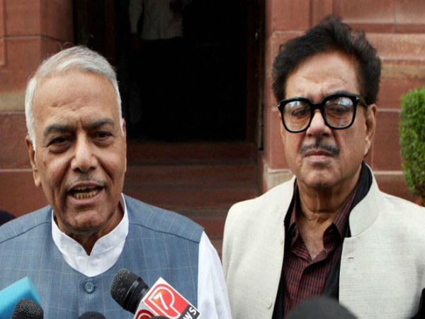 Rebel BJP leaders Yashwant Sinha and Shatrughan Sinha. PTI file photo Rebel BJP leaders Yashwant Sinha and Shatrughan Sinha. PTI file photo