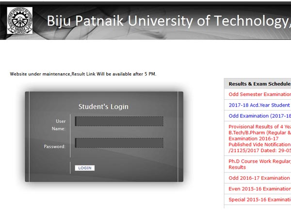 BPUT 2017-18 results declared, apply for re-checking of marks BPUT 2017-18 results declared, apply for re-checking of marks