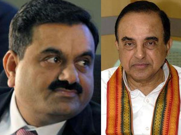 Gautam Adani and Subramanian Swamy Gautam Adani and Subramanian Swamy