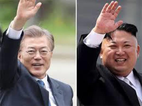 South Korea Presdient Moon Jae-in and North Korea supreme leader Kim Jong-un. PTI file photo South Korea Presdient Moon Jae-in and North Korea supreme leader Kim Jong-un. PTI file photo