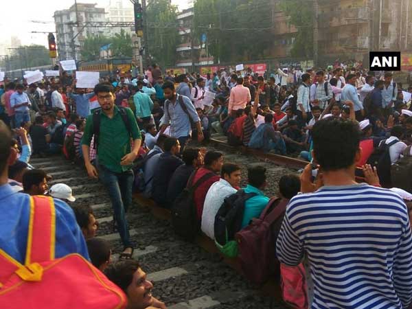 Students protest demanding employment Students protest demanding employment
