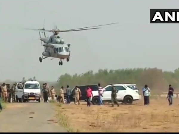 Bodies of Naxals flown to hospital; identification underway. Courtesy: ANI news Bodies of Naxals flown to hospital; identification underway. Courtesy: ANI news