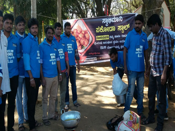 pakoda protest pakoda protest