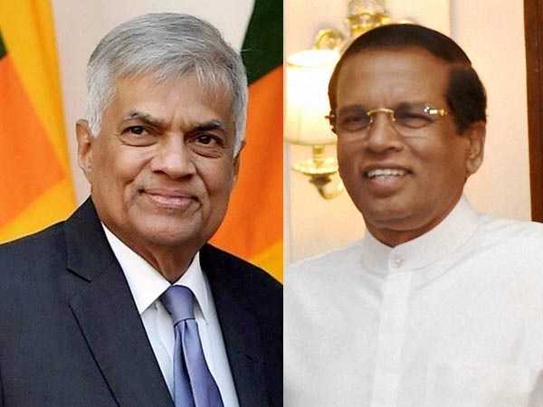 Ranil Wickremasinghe and Maithripala Sirisena Ranil Wickremasinghe and Maithripala Sirisena