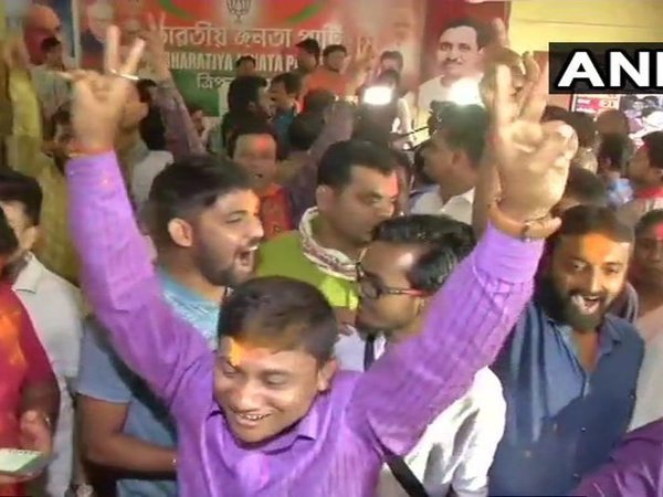 Ecstatic BJP supporters