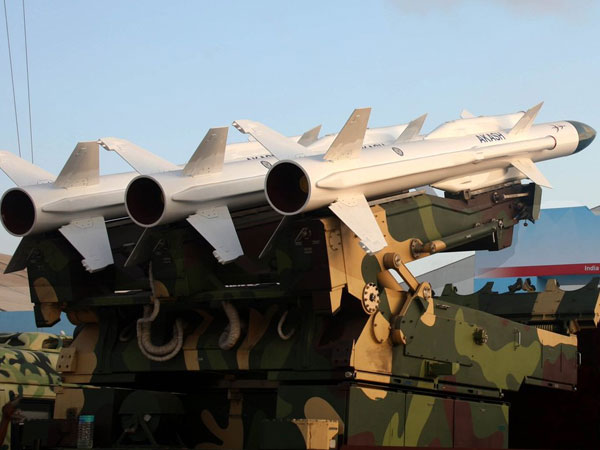 Akash missile on a static display at the venue, Chennai. Photo credit: SpokespersonMoD Akash missile on a static display at the venue, Chennai. Photo credit: SpokespersonMoD