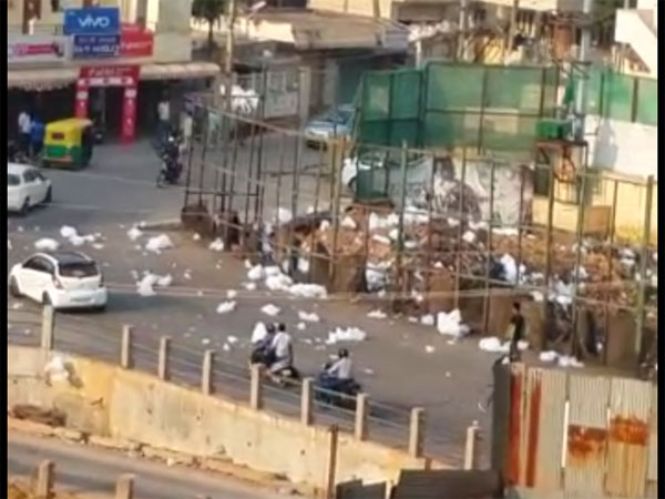 Last year, the foam had spilled onto the streets