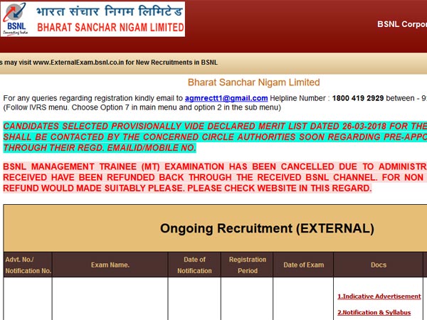 BSNL JAO Exam Results 2018 declared: How to check BSNL JAO Exam Results 2018 declared: How to check