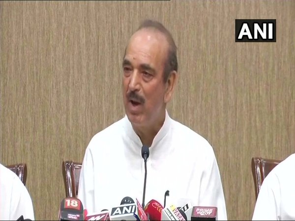 Congress leader Ghulam Nabi Azad addressing the media after meeting VP Venkaiah Naidu Congress leader Ghulam Nabi Azad addressing the media after meeting VP Venkaiah Naidu