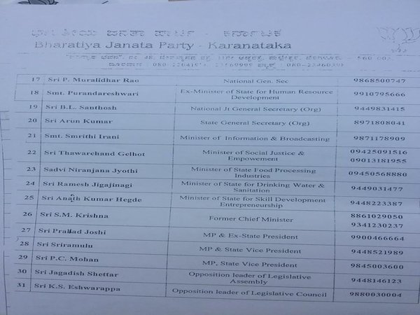BJP star campaigners list (Page 2)