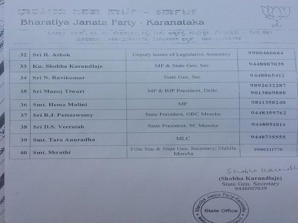 BJP star campaigners list (Page 3)