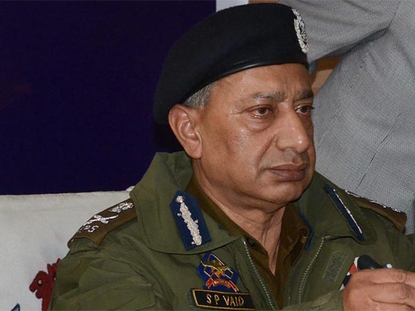 Jammu and Kashmir police chief S P Vaid Jammu and Kashmir police chief S P Vaid
