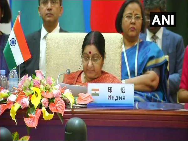 EAM Sushma Swaraj at SCO meeting in Beijing EAM Sushma Swaraj at SCO meeting in Beijing