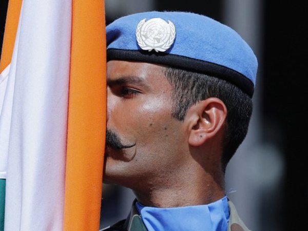 An peacekeeper from India, one of 41 different national contingents that make up the United Nations Interim Force in Lebanon (UNIFIL), stands at attention during a ceremony to mark the 40th anniversary of its peacekeeping presence in southern Lebanon, at the mission headquarters in the coastal town of Naqoura, Lebanon, Monday, March 19, 2018. AP/PTI An peacekeeper from India, one of 41 different national contingents that make up the United Nations Interim Force in Lebanon (UNIFIL), stands at attention during a ceremony to mark the 40th anniversary of its peacekeeping presence in southern Lebanon, at the mission headquarters in the coastal town of Naqoura, Lebanon, Monday, March 19, 2018. AP/PTI