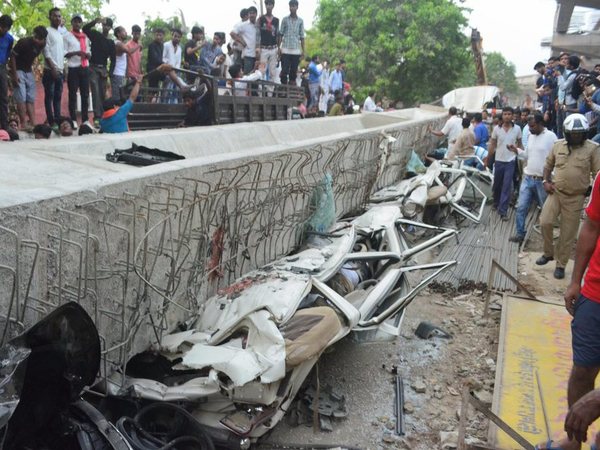 Vehicles crushed