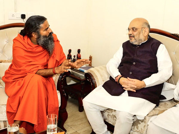 Amit Shah meets Baba Ramdev Amit Shah meets Baba Ramdev