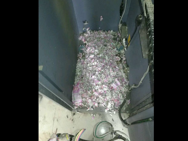 Damaged currency notes