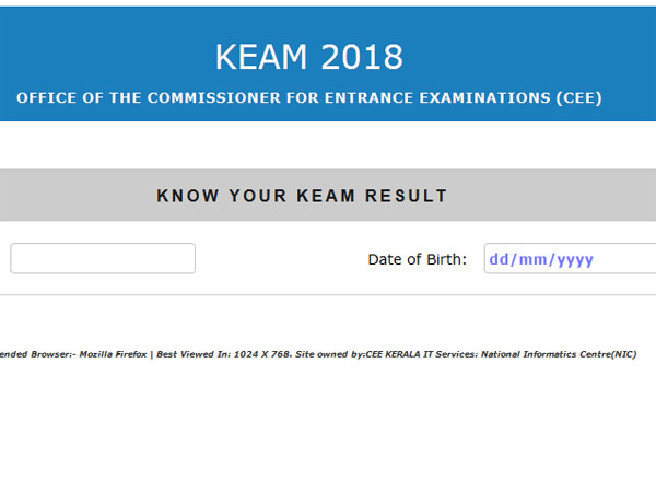 KEAM 2018 Rank list released on cee.kerala.gov.in KEAM 2018 Rank list released on cee.kerala.gov.in