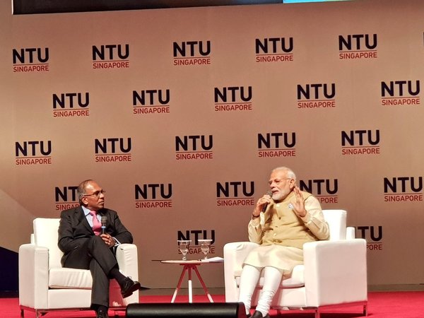 PM Modi at Nanyang Technological University(NTU) PM Modi at Nanyang Technological University(NTU)
