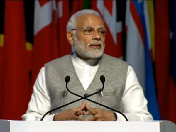 PM Modi at AIIB event in Mumbai (Image courtesy - BJP Twitter handle) PM Modi at AIIB event in Mumbai (Image courtesy - BJP Twitter handle)