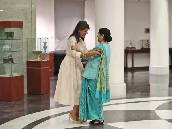 Haley meets PM Modi, Sushma Swaraj