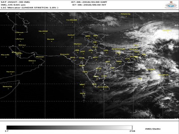 Position of clouds over india as per IMD satellite image (June 7) Position of clouds over india as per IMD satellite image (June 7)