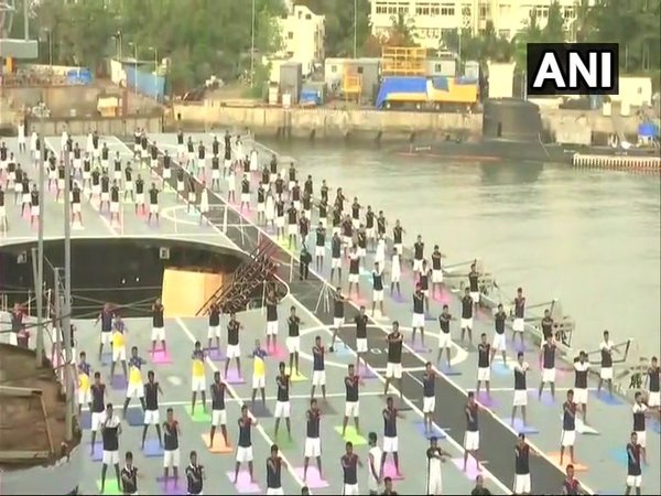 Yoga onboard INS Virat Yoga onboard INS Virat