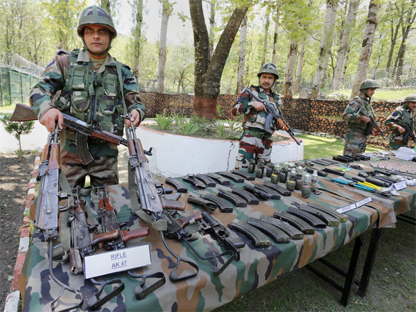 Arms dump, Pakistan currency found in Poonch forest Arms dump, Pakistan currency found in Poonch forest