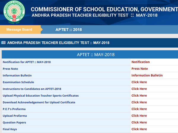 APTET 2018 Results declared, how to check APTET 2018 Results declared, how to check