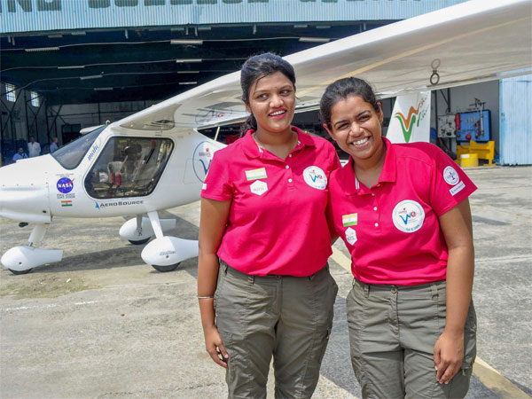 Capt. Keithair Misquitta (R) and Capt. Aarohi