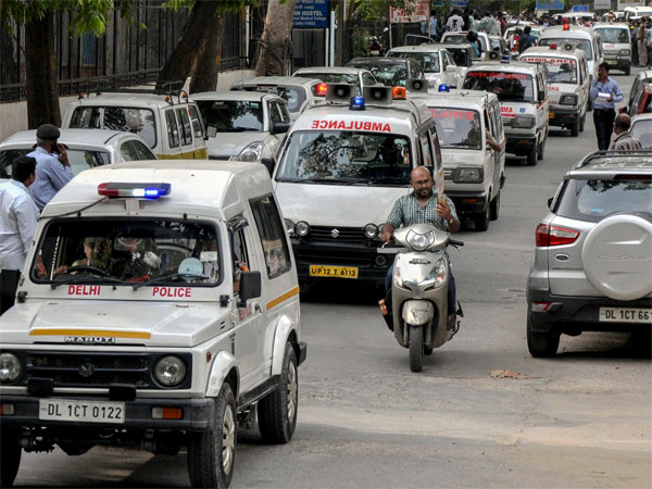 Police vehicles escort the ambulances carrying the bodies of 11 family members, who were found hanging at their residence in Burari area, to Nigambodh Ghat for cremation, in New Delhi Police vehicles escort the ambulances carrying the bodies of 11 family members, who were found hanging at their residence in Burari area, to Nigambodh Ghat for cremation, in New Delhi