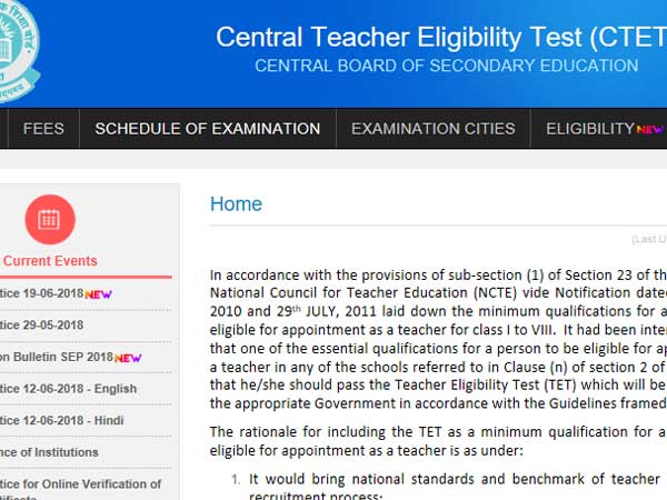 CTET September 2018: Registration delayed, check updates CTET September 2018: Registration delayed, check updates