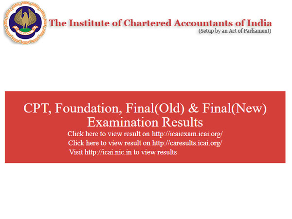ICAI CA Intermediate May exam 2018 result to be declared today at this time, how to check ICAI CA Intermediate May exam 2018 result to be declared today at this time, how to check