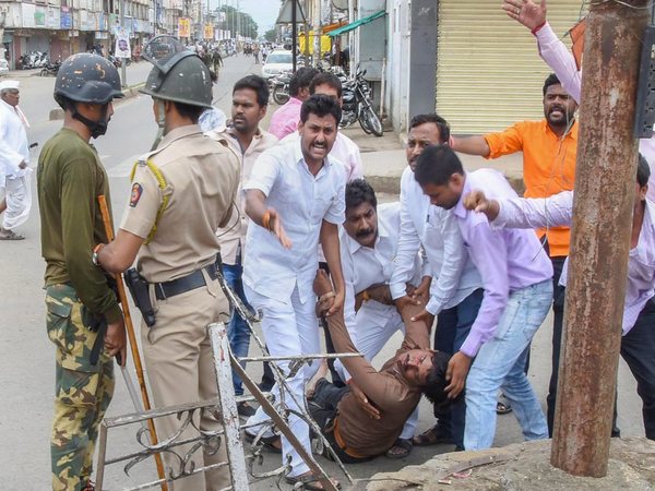 Injured protester