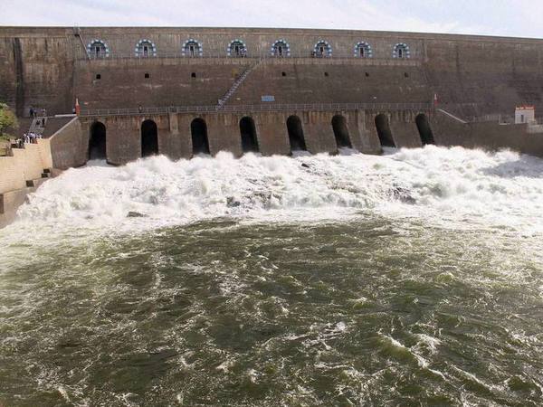 Water gushes out after the release of water from Mettur Dam in Salem. PTI file photo Water gushes out after the release of water from Mettur Dam in Salem. PTI file photo