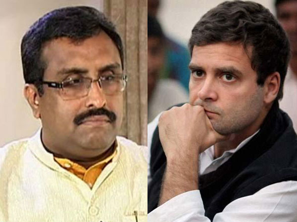 Ram Madhav and Rahul Gandhi Ram Madhav and Rahul Gandhi