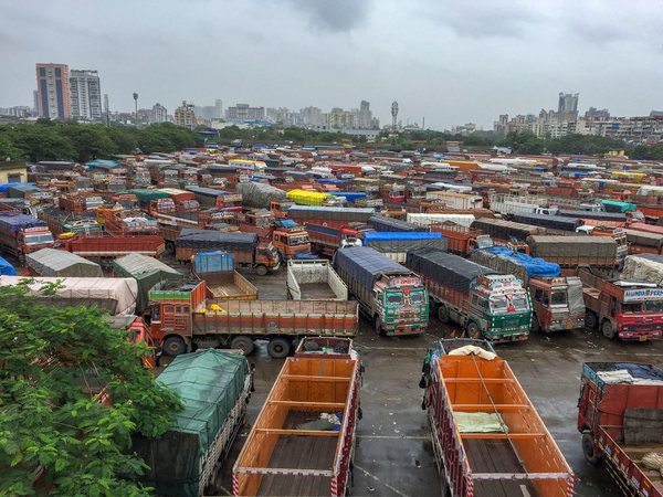 APMC truck terminal in Mumbai
