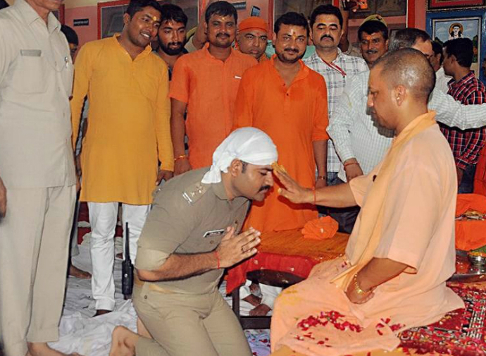Praveen Kumar Singh, shared the photographs on his Facebook profile with caption “feeling blessed”. Praveen Kumar Singh, shared the photographs on his Facebook profile with caption “feeling blessed”.