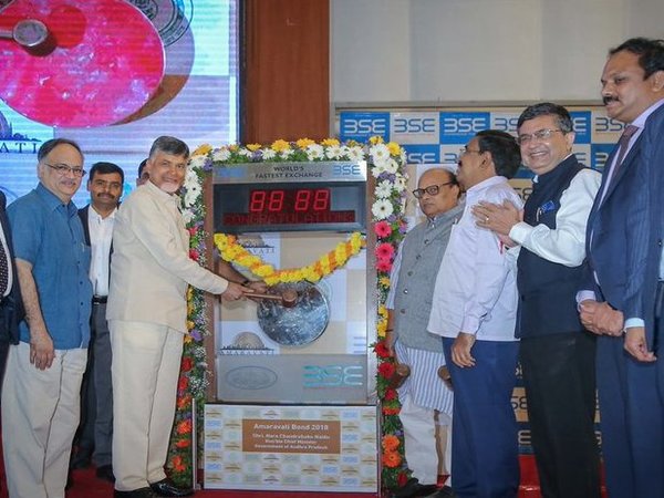 Chandrababu Naidu at BSE Chandrababu Naidu at BSE
