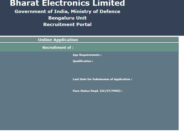 BEL recruitment 2018: 25 vacancies, Rs 1.6 lakh salary, how to apply before Aug 25 BEL recruitment 2018: 25 vacancies, Rs 1.6 lakh salary, how to apply before Aug 25