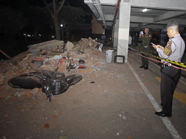 Scene of debris