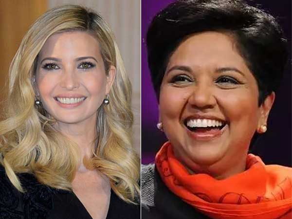 Ivanka Trump and Indra Nooyi Ivanka Trump and Indra Nooyi