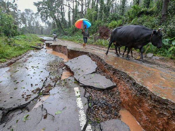 Damaged road