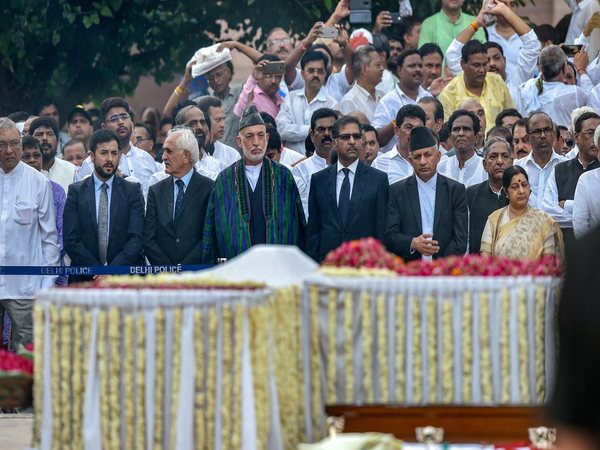 SAARC leaders including Pakistan attend Vajpayees funeral. Photo credit: PTI SAARC leaders including Pakistan attend Vajpayees funeral. Photo credit: PTI