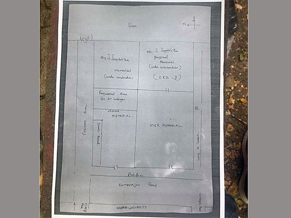Here is where Karunanidhi will be laid to rest at Marina Here is where Karunanidhi will be laid to rest at Marina