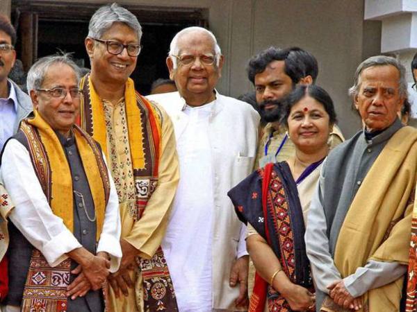 Somnath Chatterjee at Santiniketan