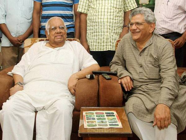 With Sitaram Yechury