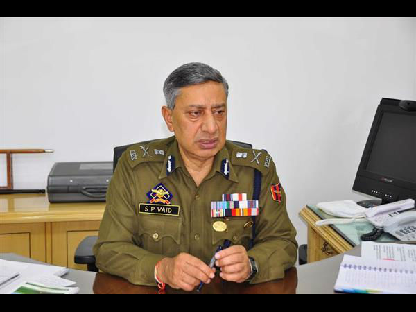 Jammu and Kashmir police chief SP Vaid Jammu and Kashmir police chief SP Vaid